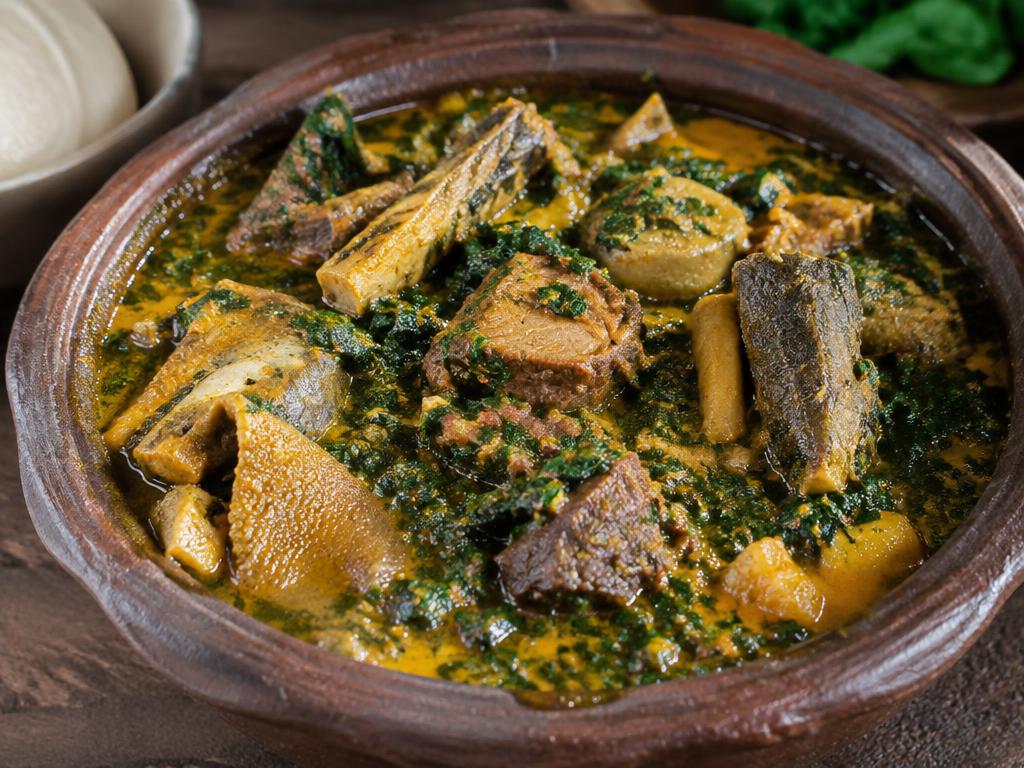 Bitterleaf Soup from The Promise menu