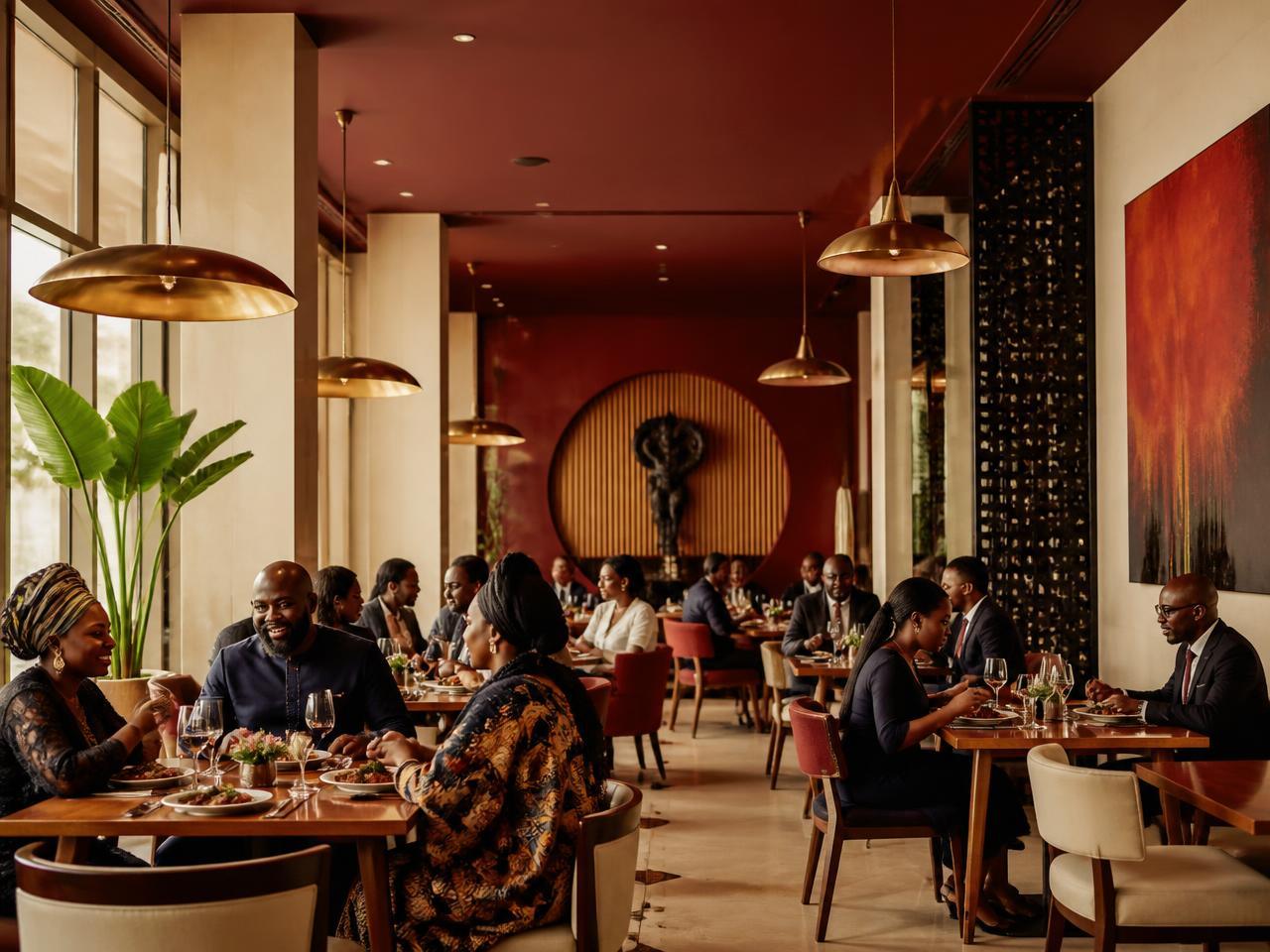 The dining room of a The Promise restaurant